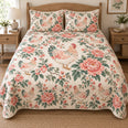 Peony Chinoiserie Hen Quilt Set
