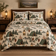 Lantern Pine Camp Quilt Set, front bedroom view
