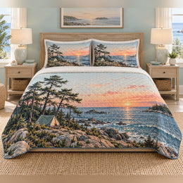Coastal Pine Camp Quilt Set