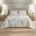 Seafoam Shore Botanical Coastal Quilt Set