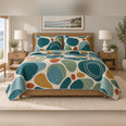 Abstract Tide Pools Coastal Quilt Set