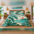Emerald Tropical Coast Quilt Set