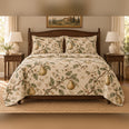 Pear Orchard Botanical French Country Quilt Set