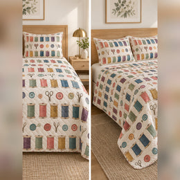 Rainbow Thread Cabinet Sewing Quilt Set