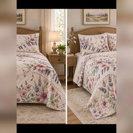 Watercolor Garden Piano Quilt Set