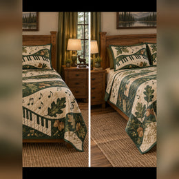 Forest Piano Study Quilt Set