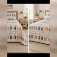 Muted Rainbow Keys Piano Quilt Set