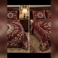 Burgundy Music Medallion Piano Quilt Set