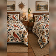 Modern Folk Cardinal Quilt Set
