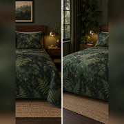 Forest Canopy Sky Quilt Set, front stargazing bedroom view