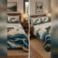 Modern Geometric Fly Fishing Quilt Set