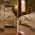 Retro Trout and Reel Quilt Set