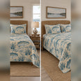 Coastal Blue Bass Quilt Set