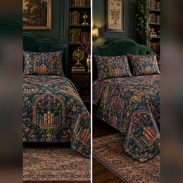 Jewel Tone Library Medallion Quilt Set