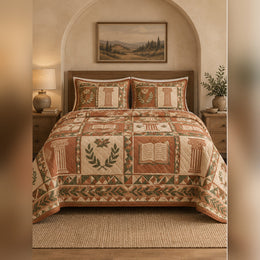 Terracotta Classical Study Quilt Set
