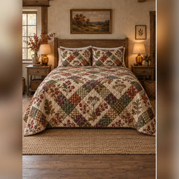 Autumn English Hedgerow Quilt Set