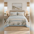 Coastal Blue Farmhouse Quilt Set