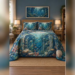 Ocean Fantasy Library Quilt Set