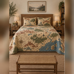 Fantasy Map Inspired Quilt Set