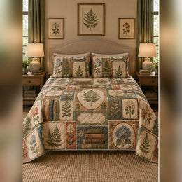 Botanical Bookplate Quilt Set