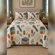 Quilting Studio Tools Quilt Set, front quilting bedroom view
