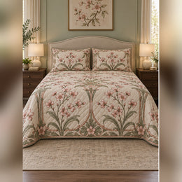 Art Nouveau Cherry Blossom Quilt Set