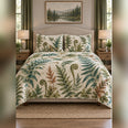 Watercolor Woodland Fern Quilt Set