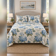 Coastal Blue Hydrangea Quilt Set
