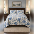 Ornamental Blue Hydrangea Quilt Set