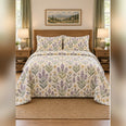 Lavender and Sage Folk Garden Quilt Set