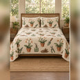 Greenhouse Orchid and Potting Tools Quilt Set