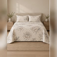 Neutral Peony Line Art Quilt Set