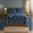 Indigo Wildflower Cyanotype Quilt Set