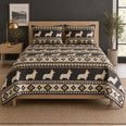 Nordic Corgi Geometry Quilt Set