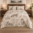 Field Notes Maine Coon Cat Quilt Set