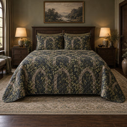 Moss Stone Arch Gothic Quilt Set