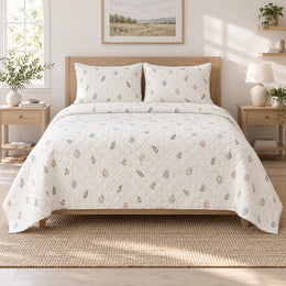 Minimal Speckled Easter Quilt Set