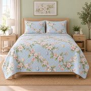 Pastel Orchard Easter Quilt Set, front easter home decorating bedroom view
