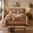 Terracotta Waves Hair Stylist Quilt Set