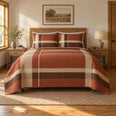 Terracotta Ranch Geometry Western Ranch Quilt Set