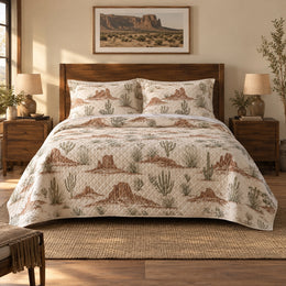 Copper Mesa Botanicals Western Ranch Quilt Set