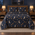 Moonlit Autumn Halloween Quilt Set