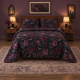 Gothic Floral Halloween Quilt Set