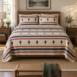 Rally Stripe Pickleball Quilt Set