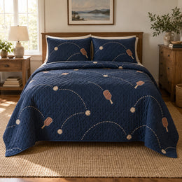 Evening Rally Pickleball Quilt Set