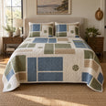 Court Geometry Pickleball Quilt Set