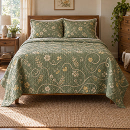 Meadow Stitches Crochet Quilt Set