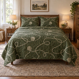 Cozy Loops Crochet Quilt Set