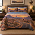 Desert Route Truck Driver Quilt Set