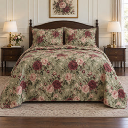 Rose Garden Hearts Valentine Quilt Set